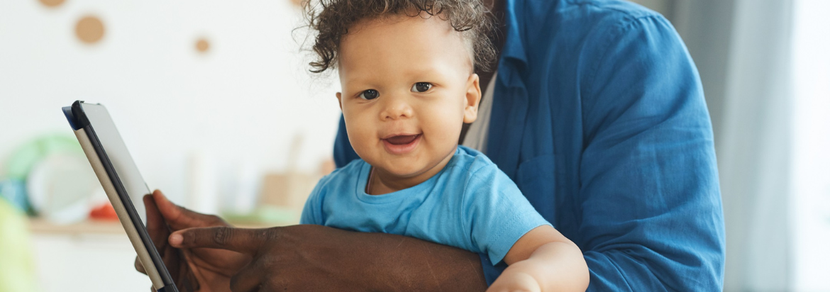 baby looking at camera